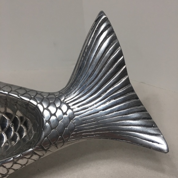 Silver tone salmon food platter - Picture 8 of 12